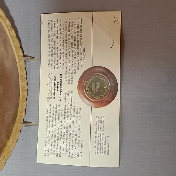 1979 Incolay Stone Cameo "to a skylark" Gayle Bright Appleby Limited Edition - Picture 12 of 15